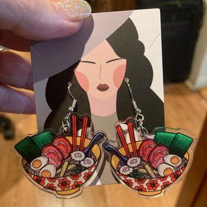 Ramen Bowl Pierced Earrings